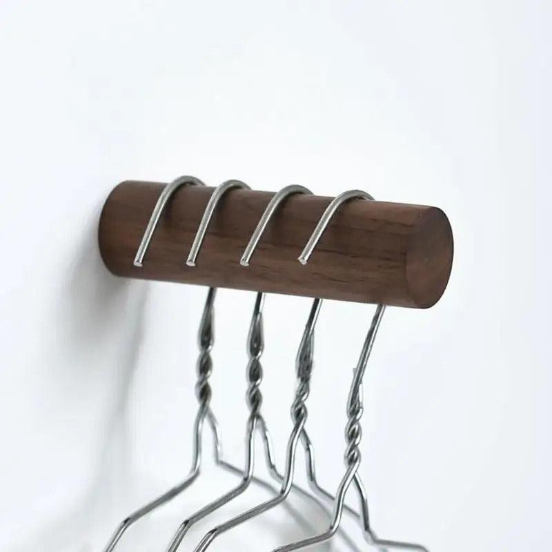 Angular Timber Wall Hook — Modern Geometric Peg — Lifestyle 4