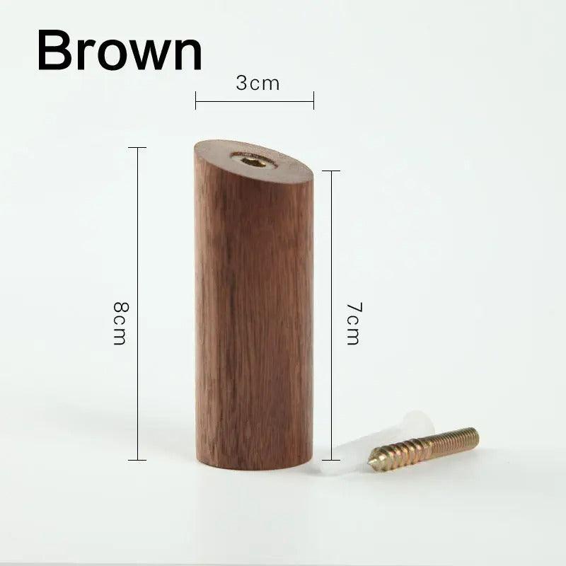 Angular Timber Wall Hook — Modern Geometric Peg — Lifestyle 7