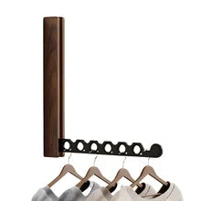 Collapsible Timber Hanger Rail — Folding Wall-Mount Rack — Lifestyle 6