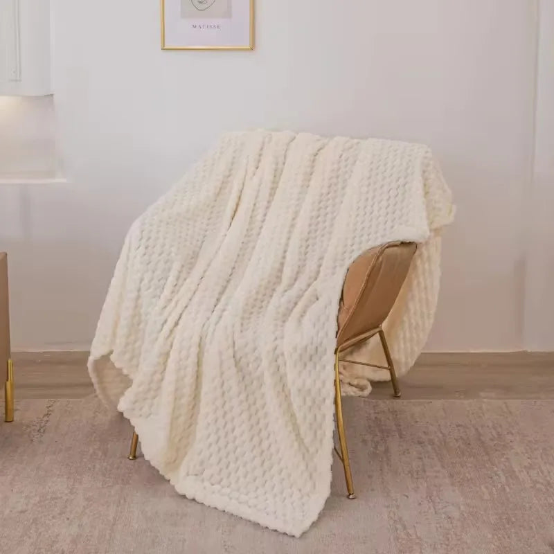 fluffy-waffle-check-throw-blanket-plush-sofa-warmth#Colour_White