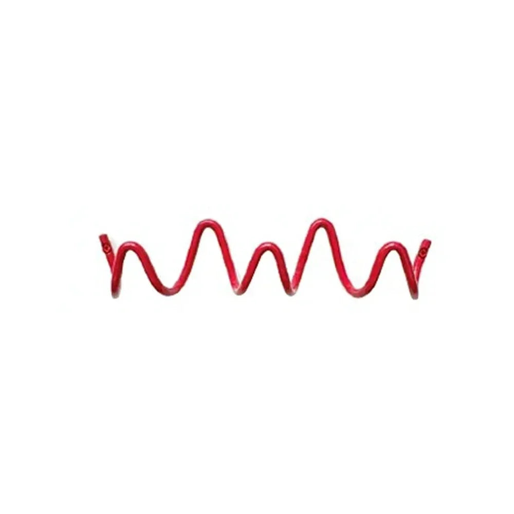 Wrought Iron Wall Hooks — Modern Wave-Design Coat Rack — Lifestyle 10