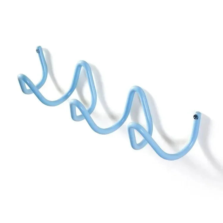 wrought-iron-wall-hooks-modern-wave-design-coat-rack#Colour_Blue
