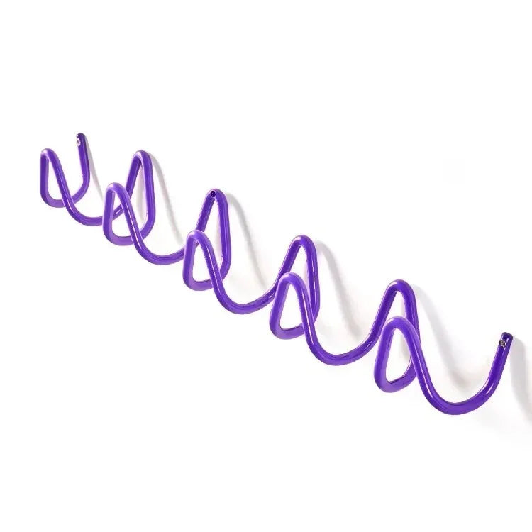 wrought-iron-wall-hooks-modern-wave-design-coat-rack#Colour_Purple