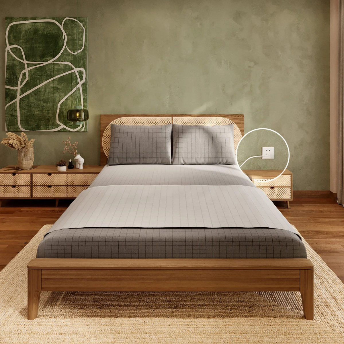 Silver Fibre Cotton Bed Sheets - Conductive Silver Thread Cotton Sheets in Flat & Fitted Sizes