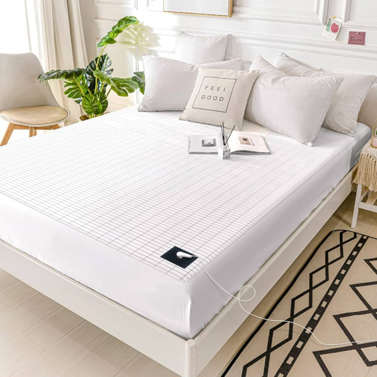 Silver Fibre Cotton Bed Sheets - Conductive Silver Thread Cotton Sheets in Flat & Fitted Sizes