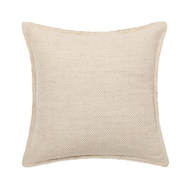 Linen Leaves Embroidery Cushion Covers — Soft Textured Pillow for Bedroom Layering — Lifestyle 6