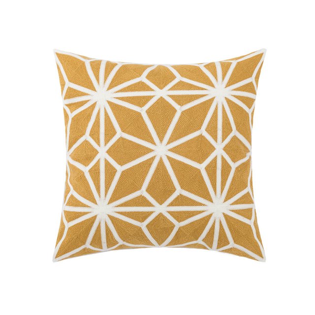 Spring Joy Embroidered Cushion Covers — Soft Textured Pillow for Bedroom Layering — Lifestyle 7