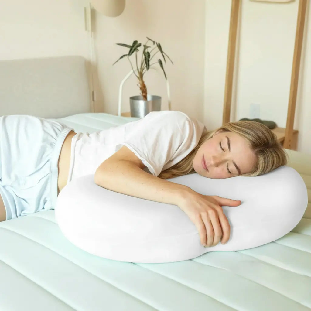 Cooling Silky Memory Foam Pillow for Comforting Sleep - Available in Light Blue, Green, Dark Grey, Light Grey; Sizes M and L 