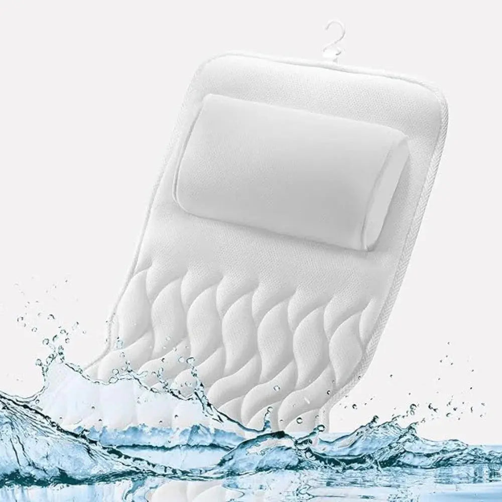 Luxurious Bath Pillow for Relaxation - Available in Dark Gray and White, 127x43x10cm Dimensions — Lifestyle 4