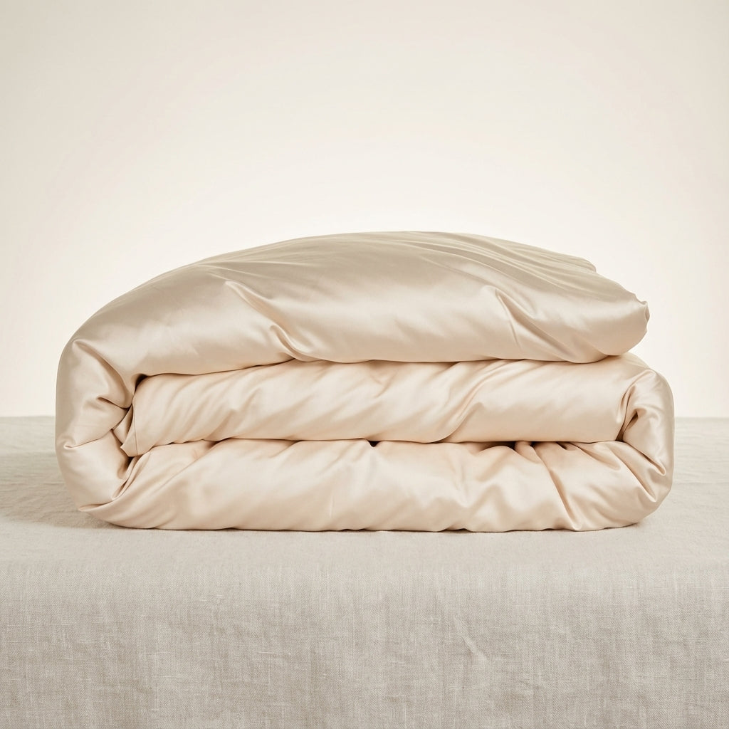 Bamboo Viscose Quilt Cover — Cool-Touch, Pet-Friendly — Detail