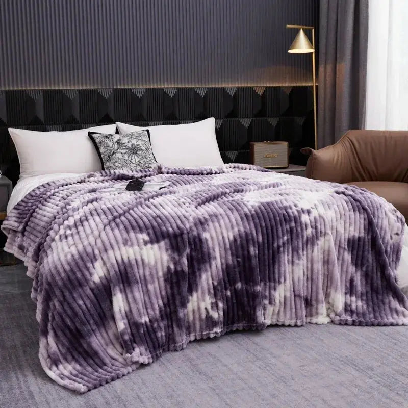 Brushed Flannel Fleece Blanket — Lifestyle 2