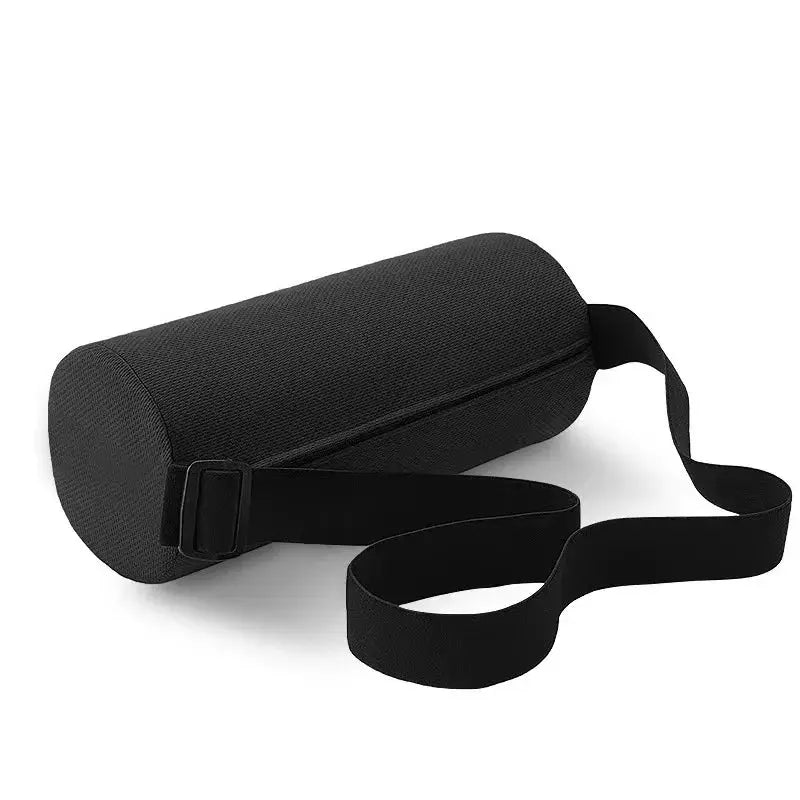 Adjustable Strap Memory Foam Back Cushion for Comfort in Blue, Black, and Grey Variants — Lifestyle 8