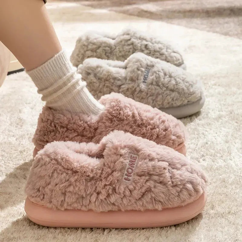 Microwavable Comfort Slippers for Cozy Home Relaxation in White, Pink, and Green - Sizes US 5-9 — Lifestyle 1