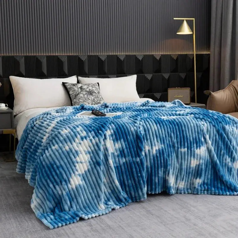 Brushed Flannel Fleece Blanket — Lifestyle 1