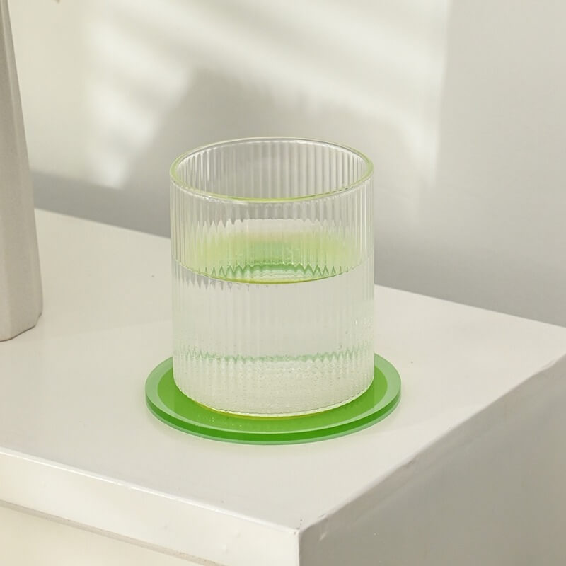 Round Gradient Acrylic Coaster — Decorative Accent for Considered Styling — Lifestyle 4