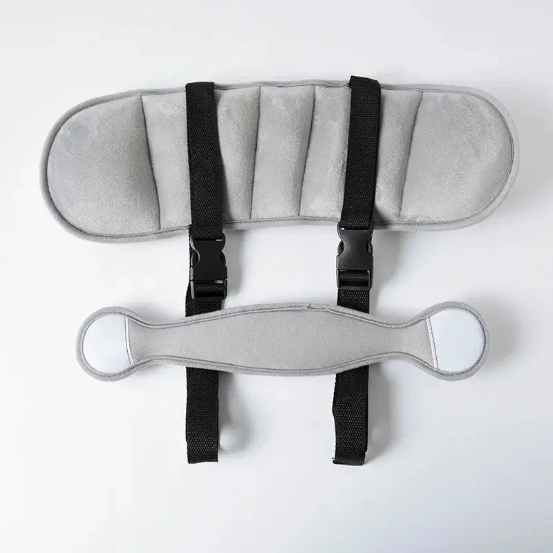 Child Travel Sleep Support Belt Car Pillow for Comfortable Rest in Gray, Blue, and Pink – Ideal for Family Journeys — Lifesty