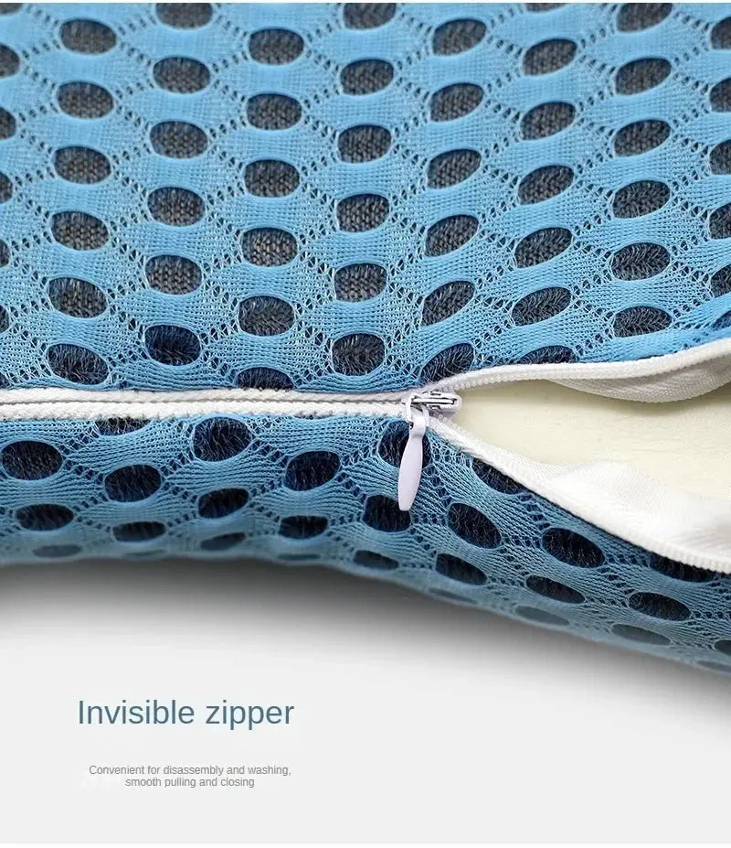 Lumbar Support Pillow for Sleep and Recovery - Available in Black, Gray, Blue; Size 13x9" (32×24cm) — Lifestyle 6