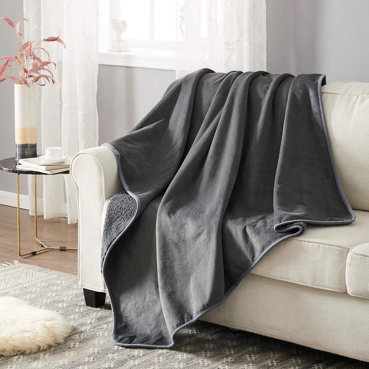 Weighted Blanket for Sleep and Relaxation - Available in Grey, Coffee, Black; Multiple Sizes (19"x27", 28"x39", 39"x57") — Li