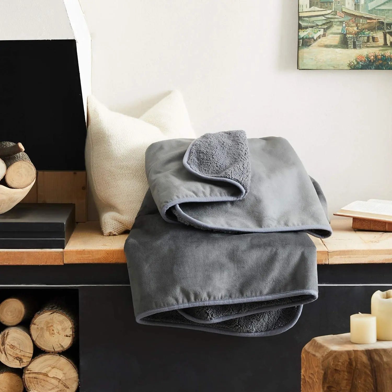 Weighted Blanket for Sleep and Relaxation - Available in Grey, Coffee, Black; Multiple Sizes (19"x27", 28"x39", 39"x57") — Li