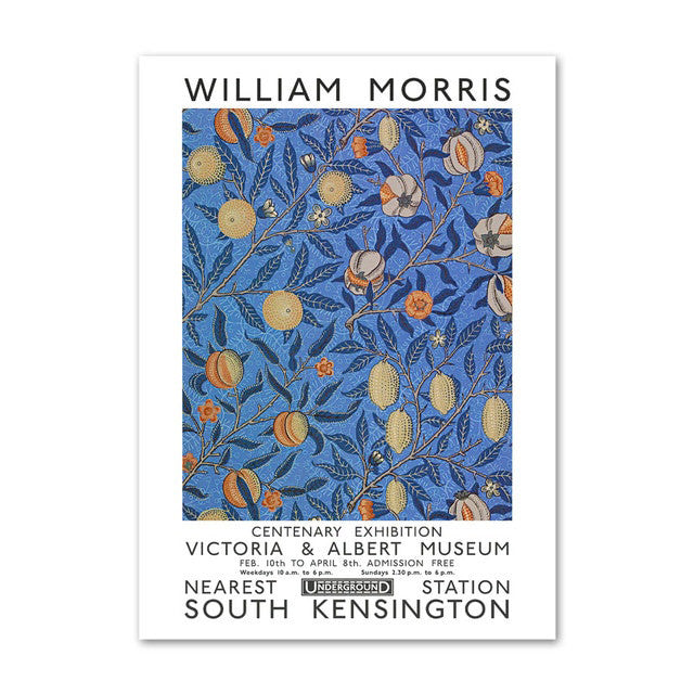 WM Blue Floral Art Canvas Posters — Considered Home Styling — Lifestyle 7