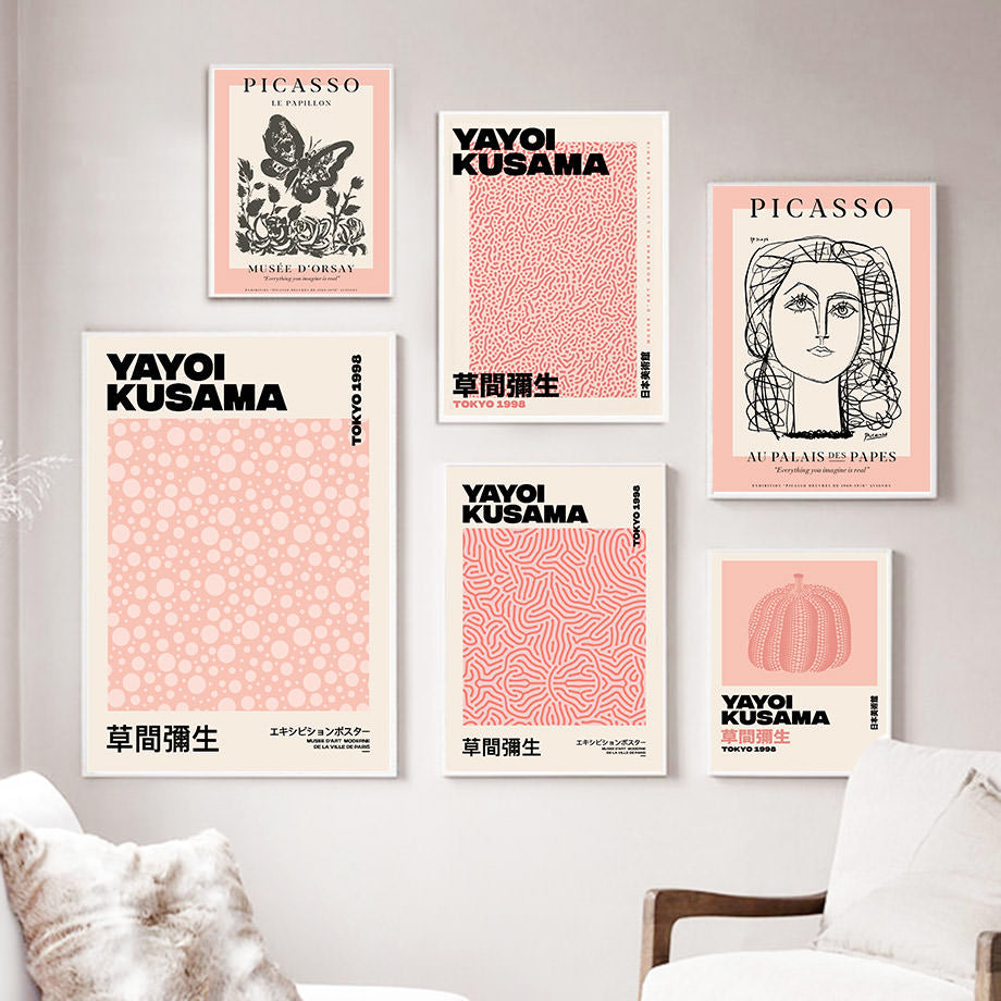 Peachy Themed Art Canvas Posters — Considered Home Styling — Front view