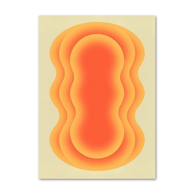 Abstract Waves Canvas Posters — Considered Home Styling — Lifestyle 1