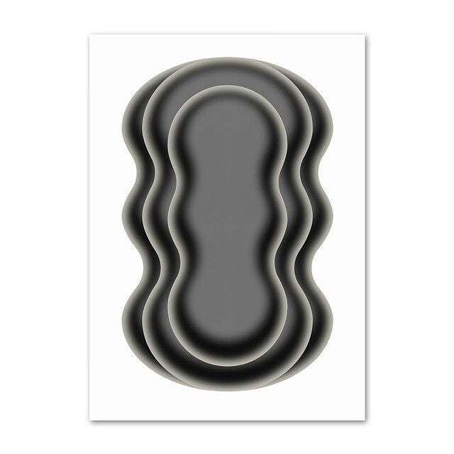 Abstract Waves Canvas Posters — Considered Home Styling — Lifestyle 4