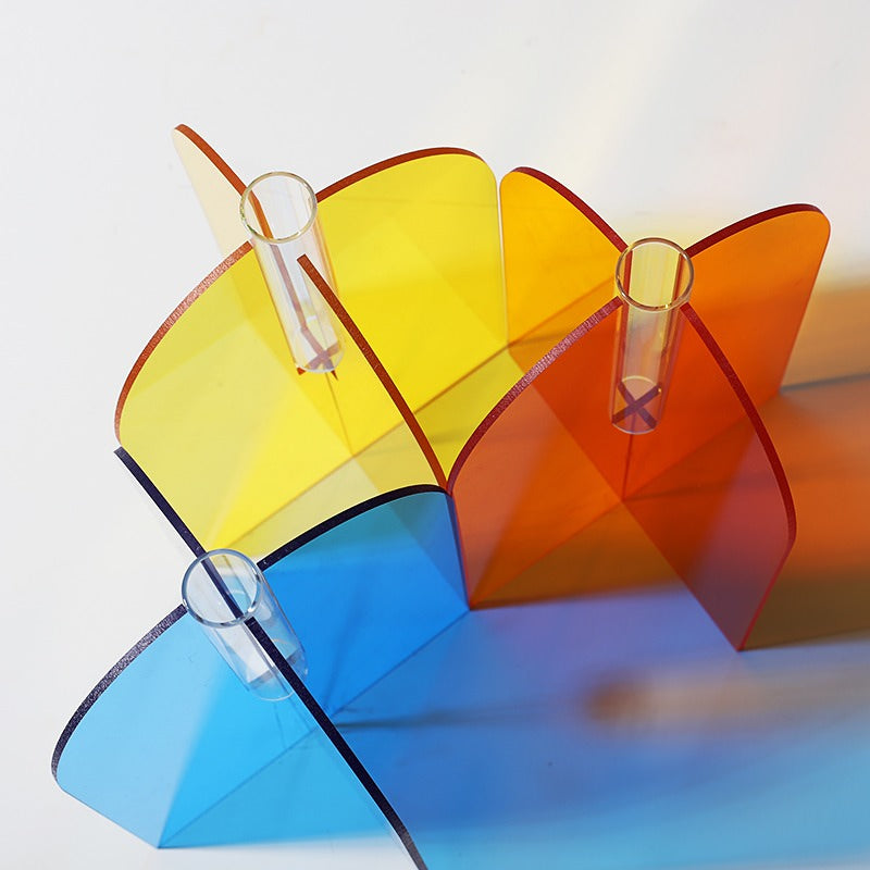 Acrylic X Modern Vase — Decorative Vase for Considered Styling — Lifestyle 6
