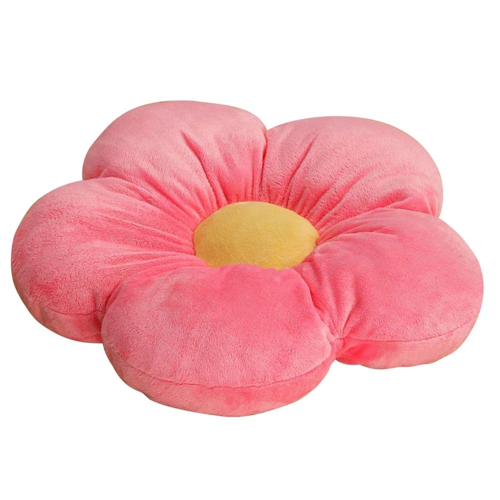 Stuffed Flower Cushion — Sculptural Plush Throw Pillow for Soft Styling — Front view