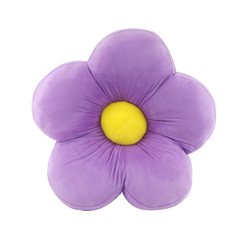 Stuffed Flower Cushion — Sculptural Plush Throw Pillow for Soft Styling — Lifestyle 2
