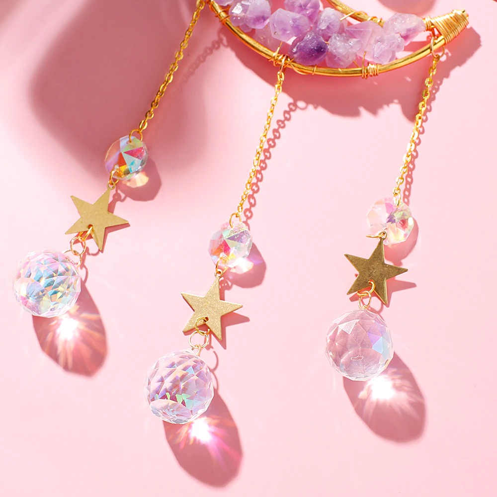 Amethyst Moon Suncatcher — Considered Home Styling — Lifestyle 2