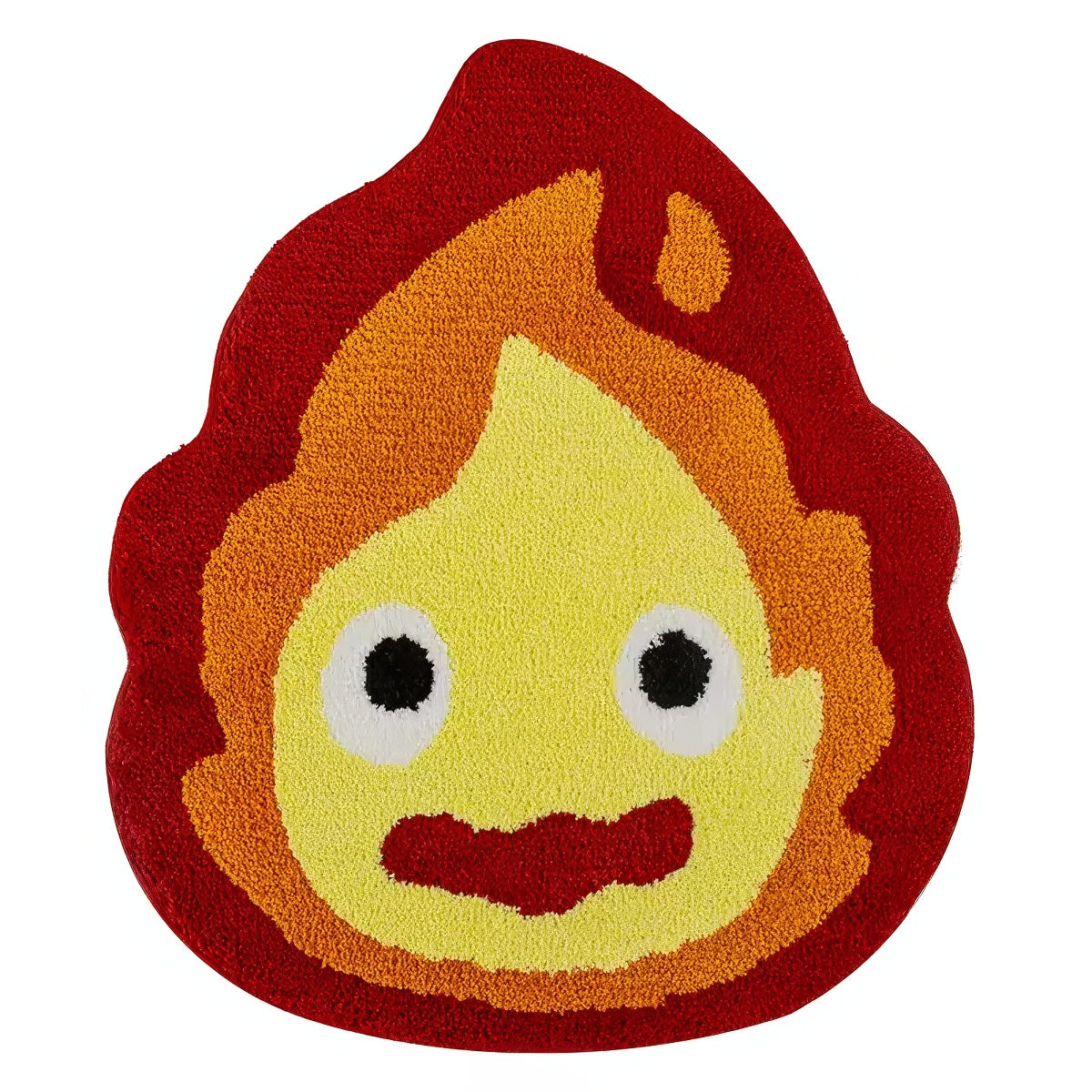Anime Flame Accent Rug — Soft Accent Rug for Bedroom Layering — Front view