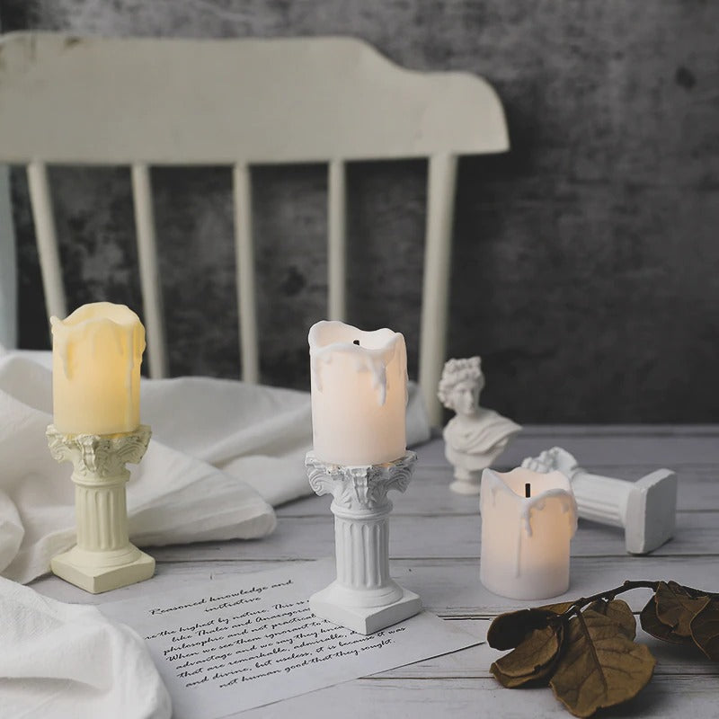 Antique Pillar Candlestick — Considered Home Styling — Lifestyle 2