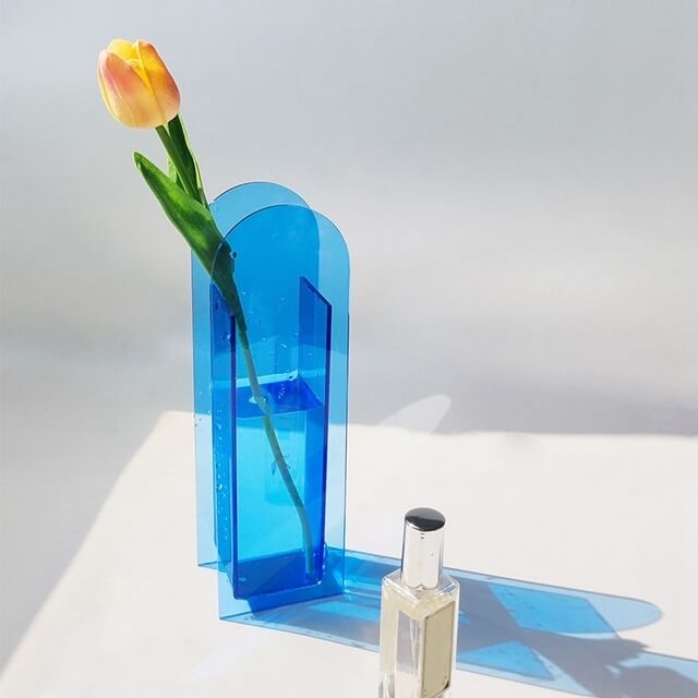 Little Arc Acrylic Vase — Decorative Vase for Considered Styling — Lifestyle 4