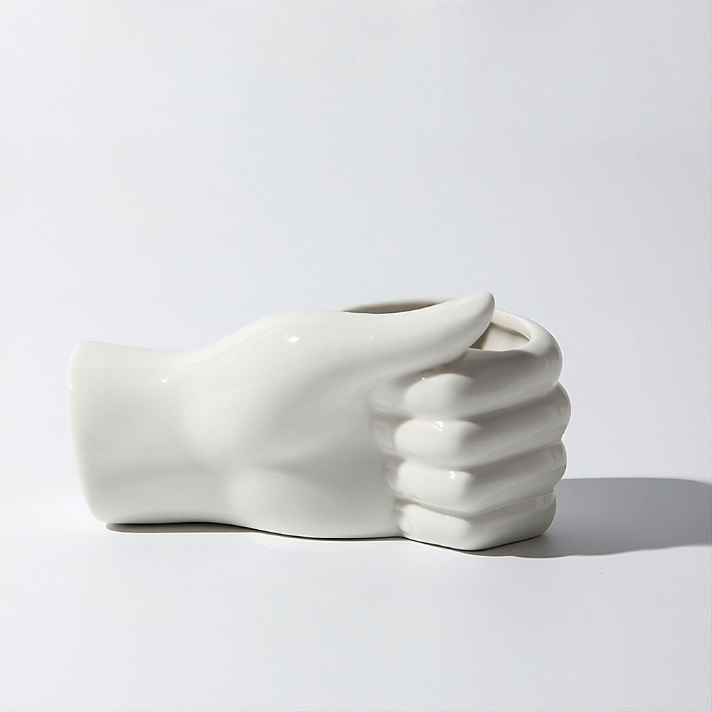 Arm Shaped Ceramic Vase — Decorative Vase for Considered Styling — Lifestyle 4