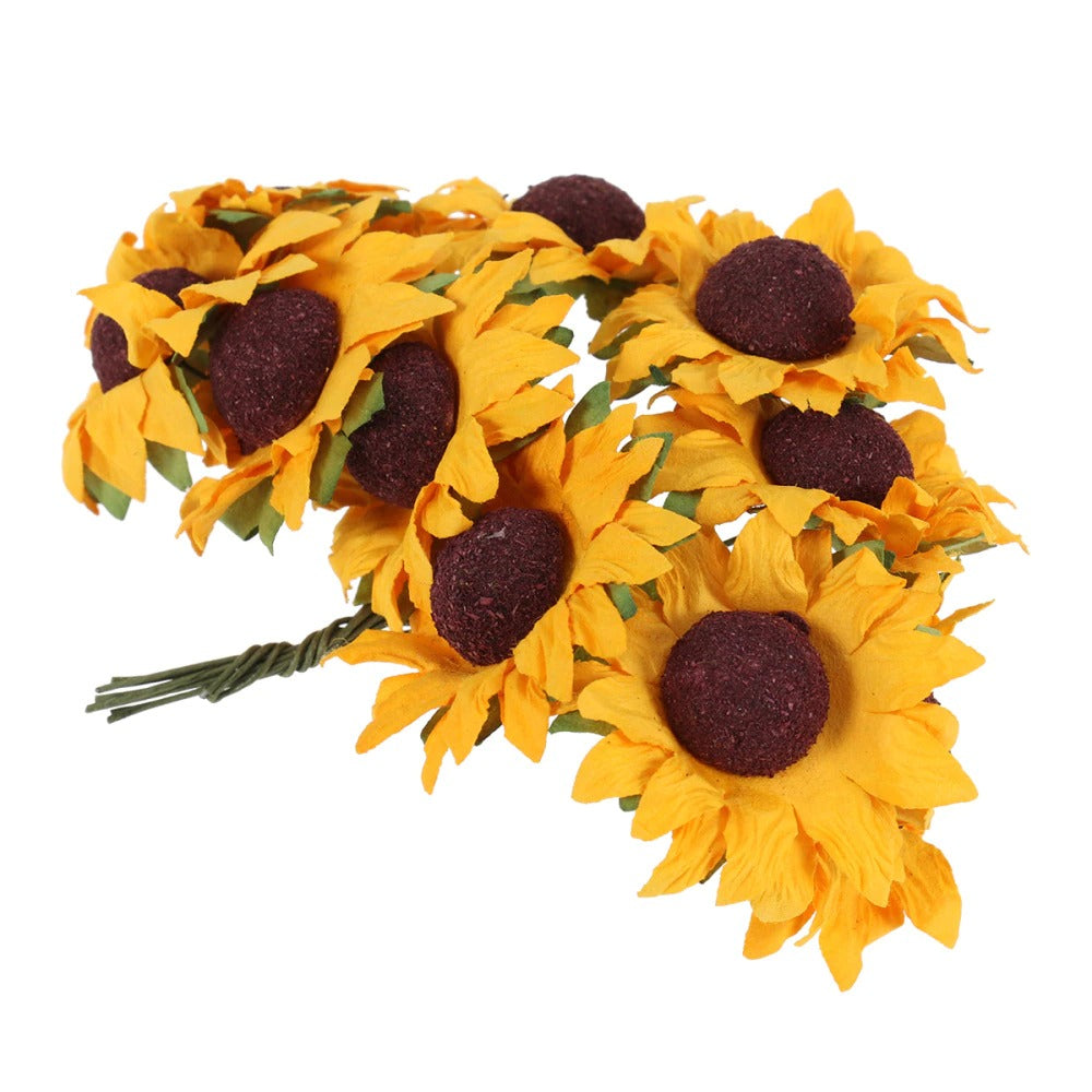 Artificial Mini Sunflowers — Considered Home Styling — Front view