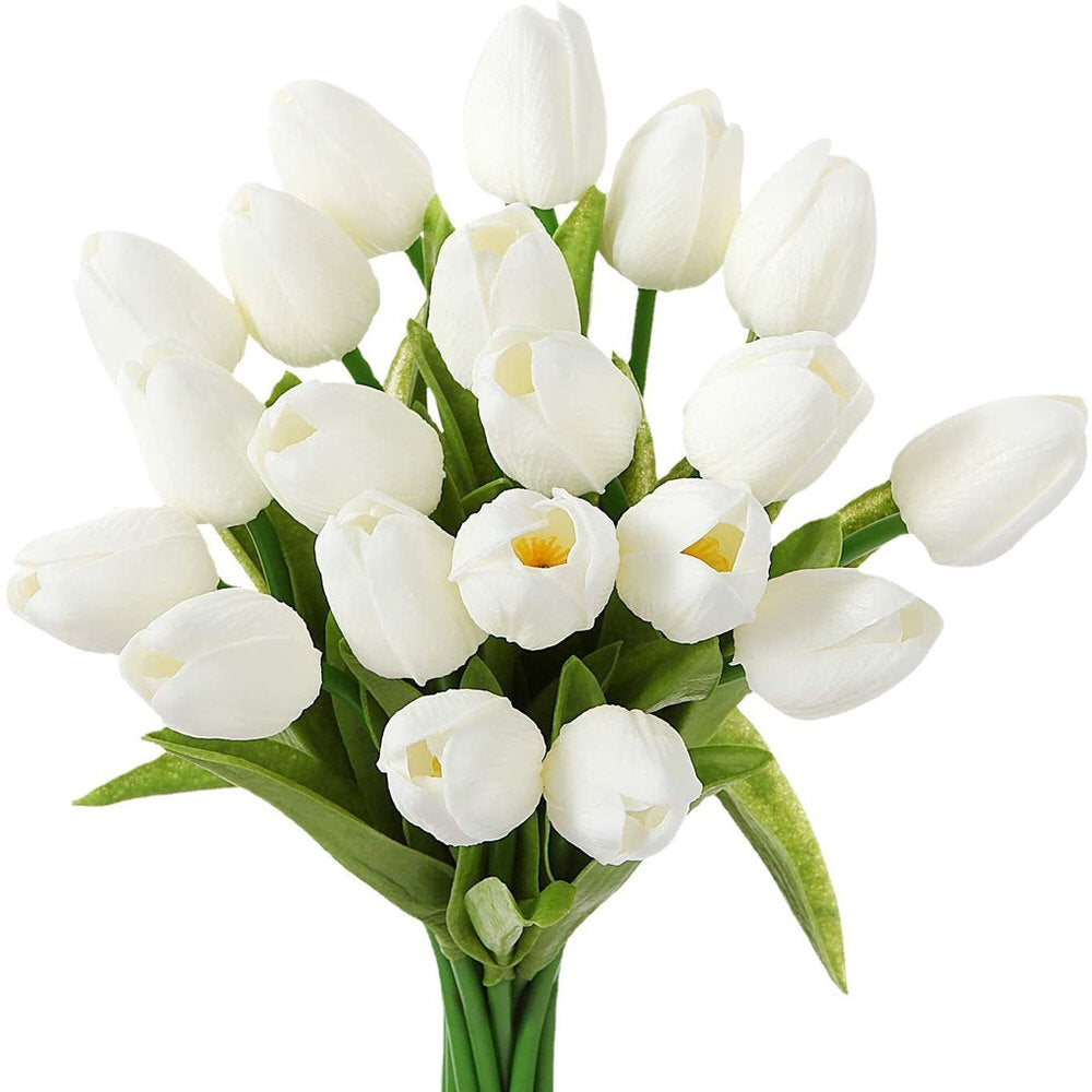 Artificial Tulip Flowers Bouquet (20 pcs) — Considered Home Styling — Front view