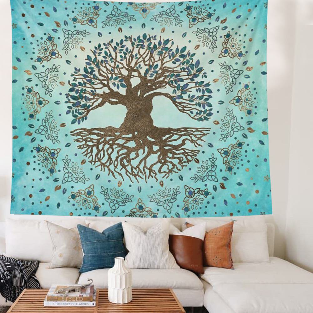 Tree of Life d'Azur Tapestry — Considered Home Styling — Detail
