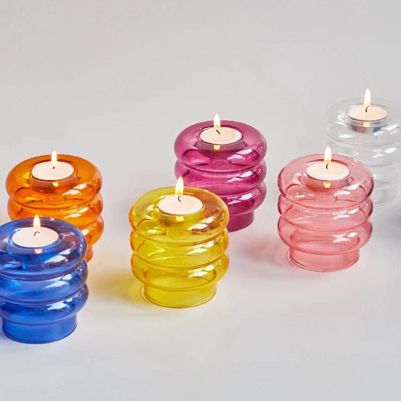 Bibendum Glass Candle Holder — Decorative Vase for Considered Styling — Detail