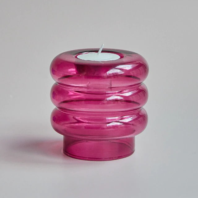 Bibendum Glass Candle Holder — Decorative Vase for Considered Styling — Lifestyle 6
