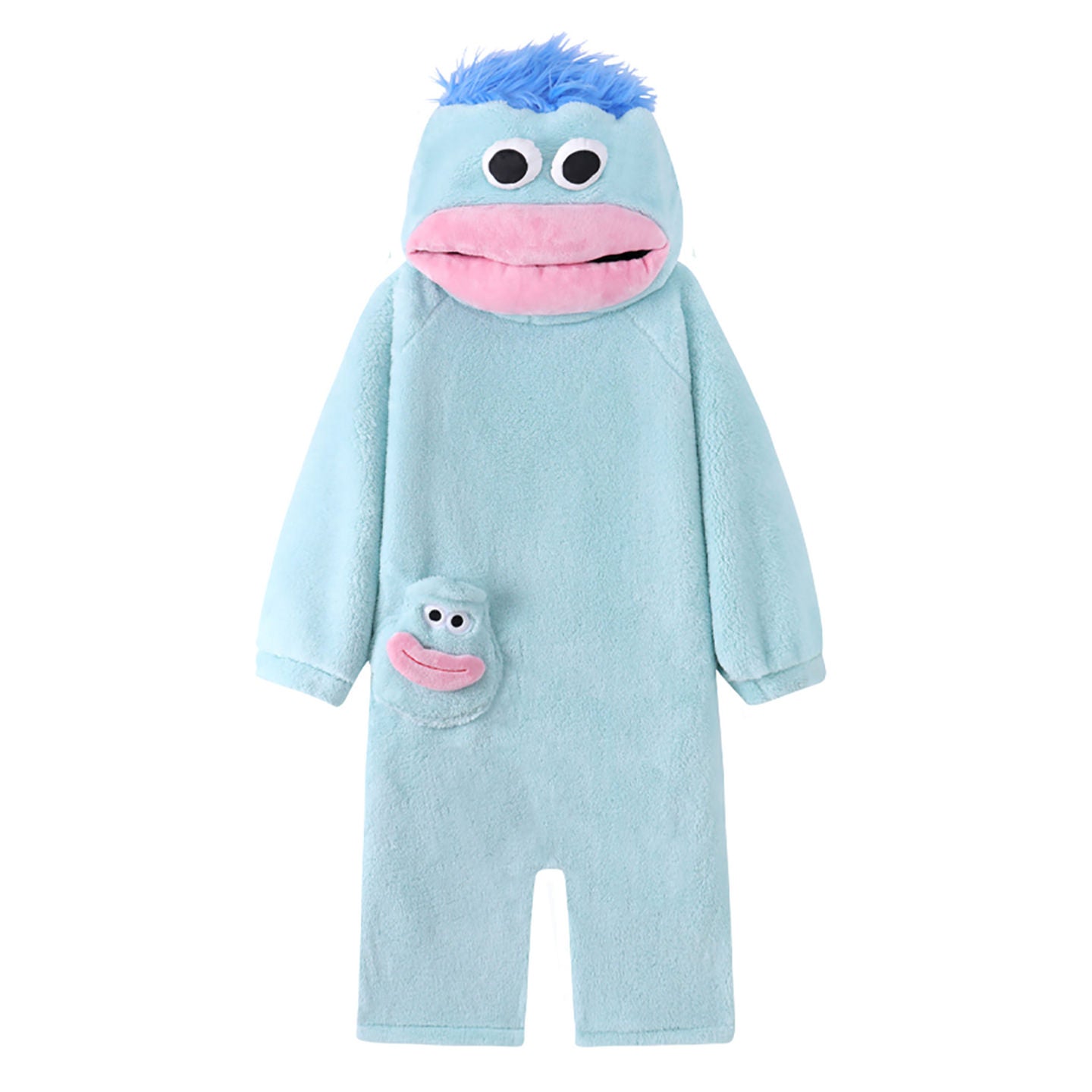 Big Mouth Monster Fleece Onesie Pajama — Soft Cotton-Blend Loungewear — Lifestyle 2