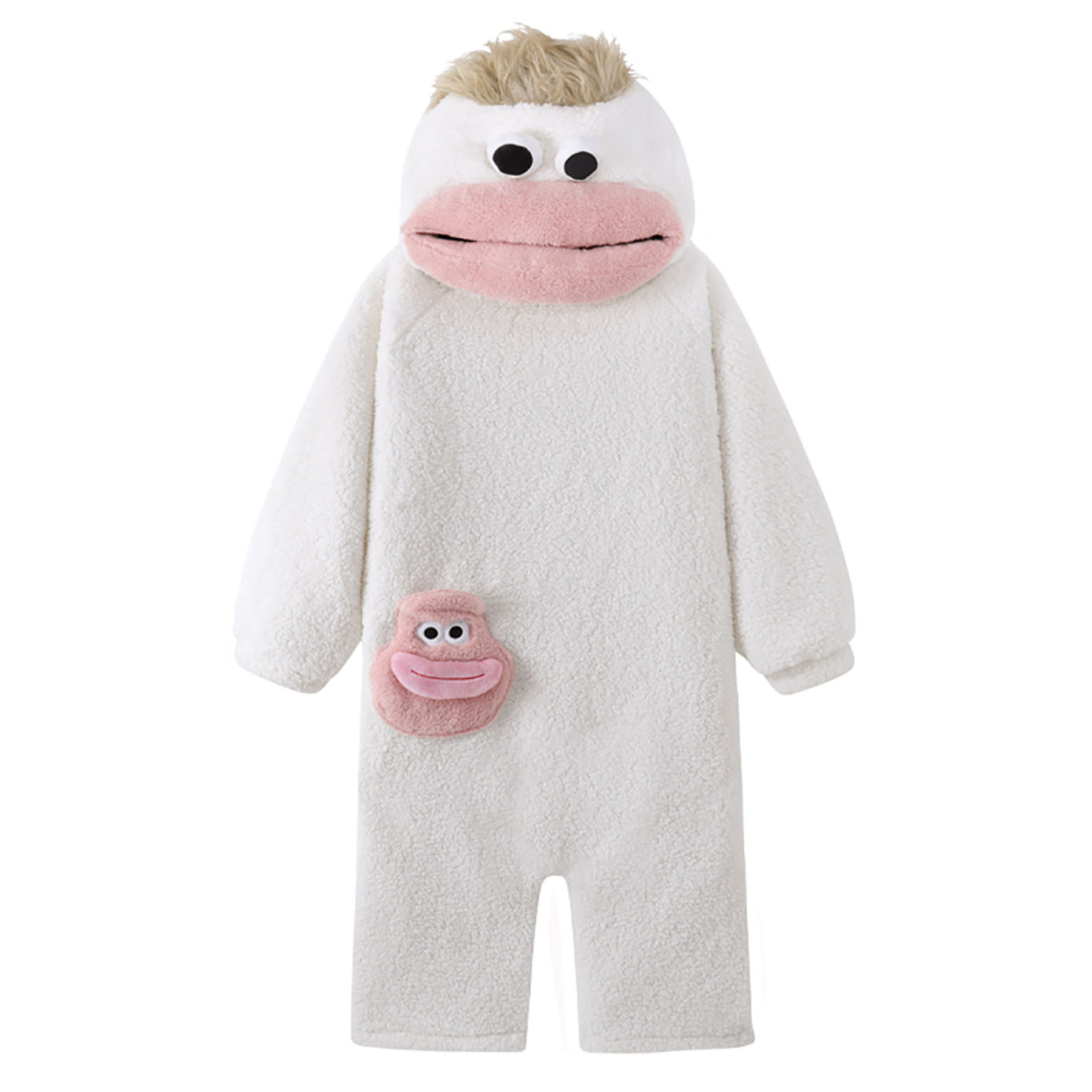 Big Mouth Monster Fleece Onesie Pajama — Soft Cotton-Blend Loungewear — Lifestyle 3