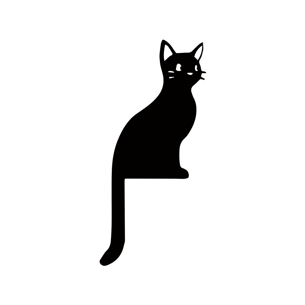 Black Cat Door Frame Decor — Considered Home Styling — Detail