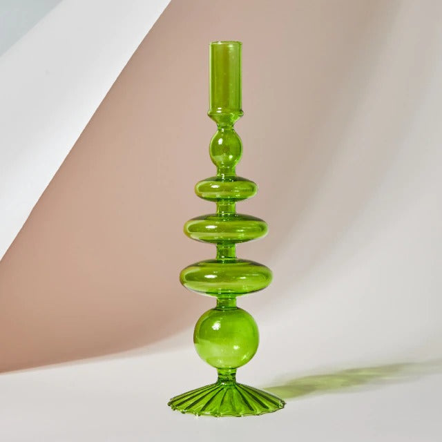 Blowed Glass Candle Holder — Decorative Vase for Considered Styling — Lifestyle 2