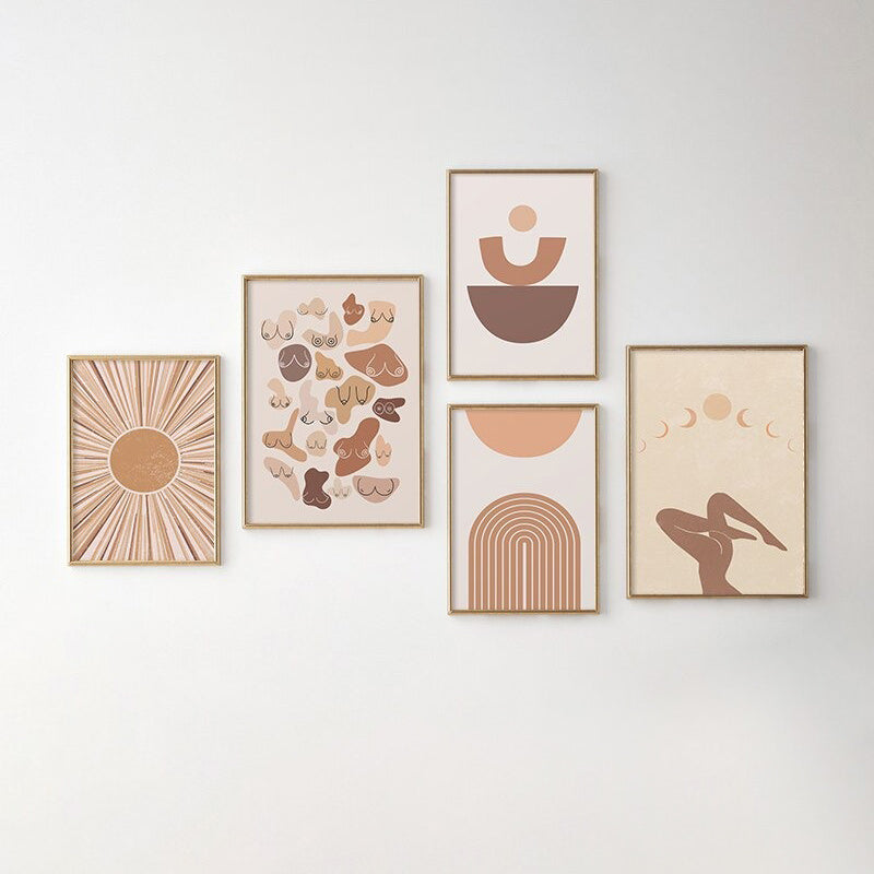Boho Abstraction Canvas Posters — Considered Home Styling — Front view