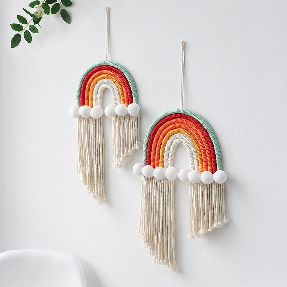 Macrame Rainbow Wall Decor — Considered Home Styling — Lifestyle 1