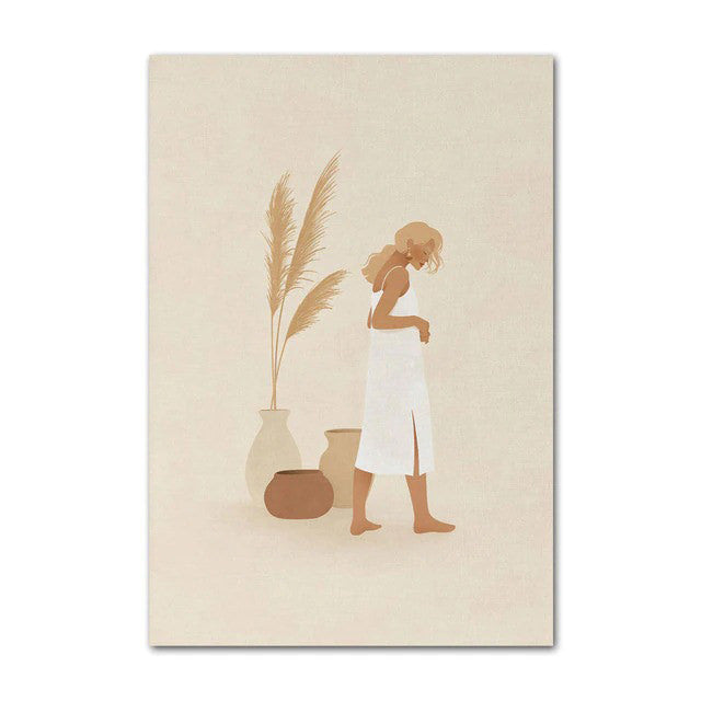 Moroccan Girl Boho Canvas Posters — Considered Home Styling