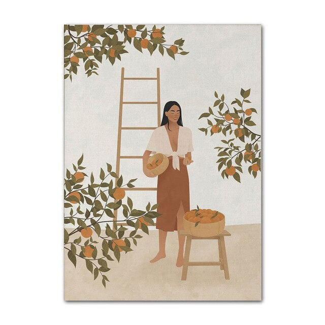 Moroccan Girl Boho Canvas Posters — Considered Home Styling