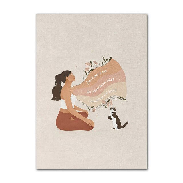 Moroccan Girl Boho Canvas Posters — Considered Home Styling