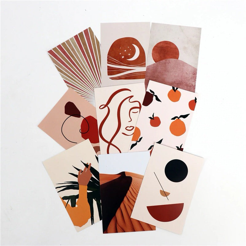 Boho Abstract Wall Collage Cards — Considered Home Styling